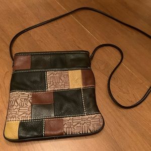 Stone Mountain leather patchwork small bag